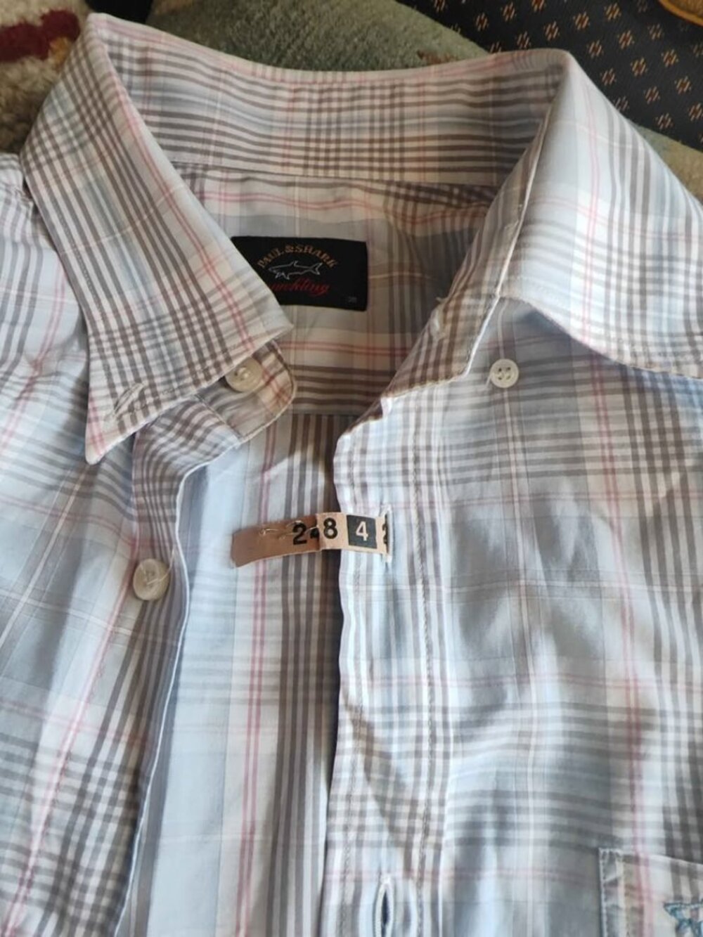 Harry Rosen $500 Paul & Shark Italy Men's Shirt M 39 15.5
